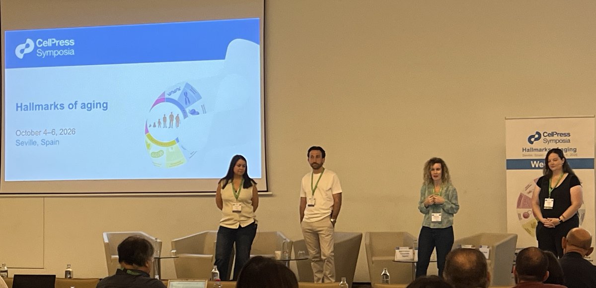 CellPressEvents's tweet photo. Cell Press editors from @CellCellPress, @Cell_Metabolism, @CellReports, @CellStemCell, and @cellpressblue  answered attendee questions ranging from AI’s impact on publishing to Cell Press' multi-journal submission. Then came 1-1 editor meet-and-greets! #CSAging2026 https://t.co/DZael6AWFy