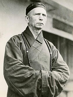 DebbieKilroy's tweet photo. On this day, 6 October, 1943, Ignatius Trebitsch Lincoln - Hungarian Jew, Christian preacher, international thief, charity worker, British MP, failed oil magnet, traitor, useless spy, and Buddhist holy man - died in Shanghai following an operation for a stomach complaint. 1/2 https://t.co/XthS0SI5uw