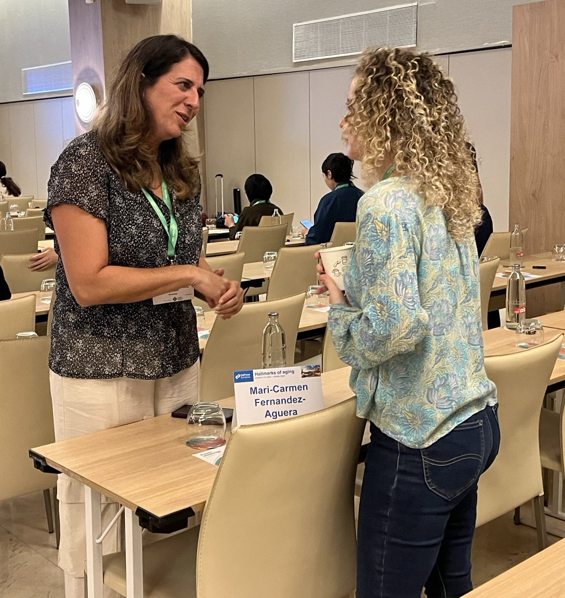 CellPressEvents's tweet photo. Cell Press editors from @CellCellPress, @Cell_Metabolism, @CellReports, @CellStemCell, and @cellpressblue  answered attendee questions ranging from AI’s impact on publishing to Cell Press' multi-journal submission. Then came 1-1 editor meet-and-greets! #CSAging2026 https://t.co/DZael6AWFy