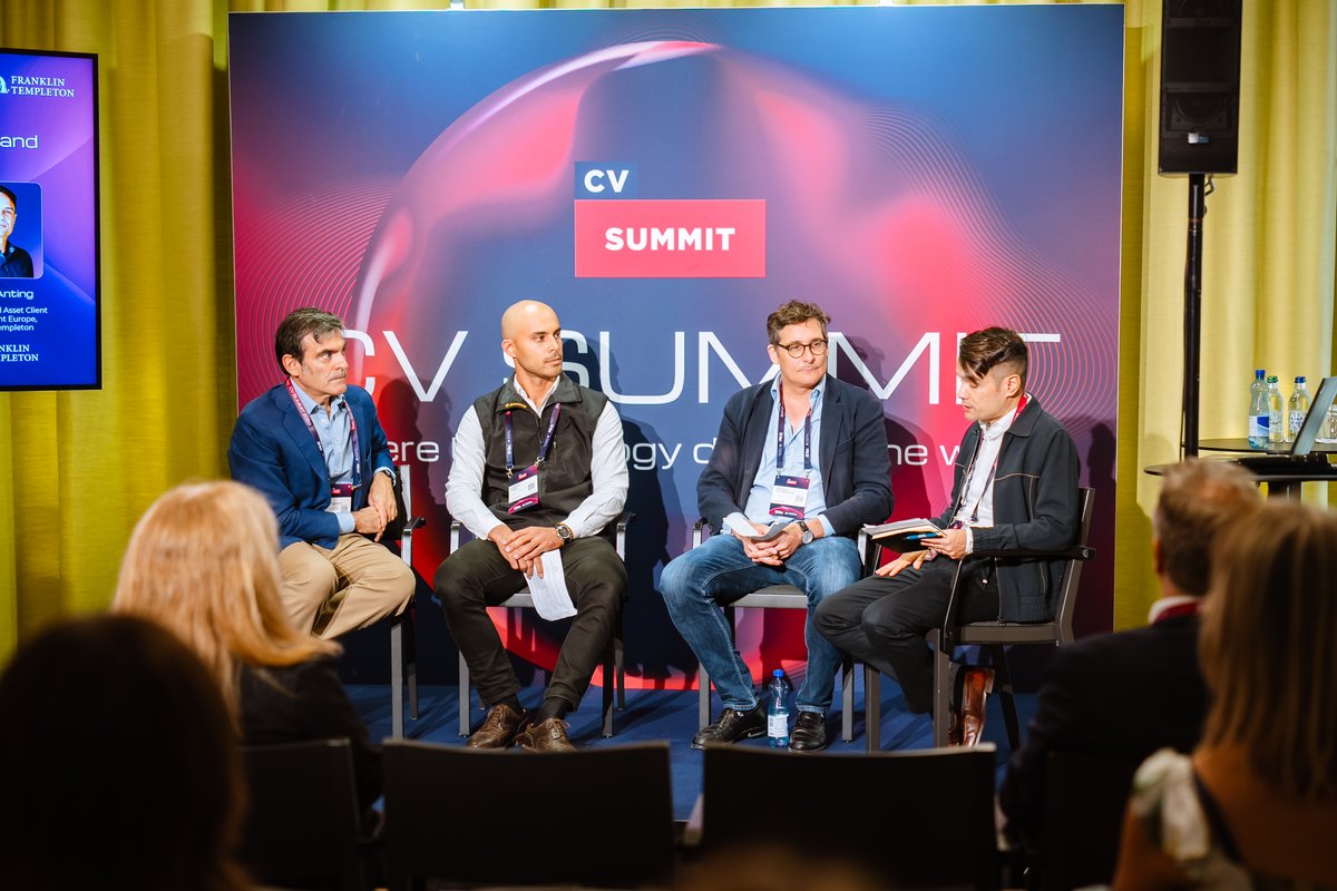 CV_Labs's tweet photo. Implementation, not exploration. That was the message from Zurich this year 🚀

As Presenting Partner of CV Summit 2026, @FranklnTempletn was at the heart of that conversation. Christopher Perkins took the Anchor Stage with a keynote on how regulatory clarity is driving institutional adoption, and why tokenisation is becoming a fiduciary consideration rather than a choice. Emilio Anting then moderated a discussion on the rails, liquidity, and market structure behind the next phase of digital assets.

A huge thank you to the @FranklnTempletn team for returning as our Presenting Partner. Your support, and the institutional depth you brought to every session you were part of, helped make this year's summit one to remember.

We can't wait to welcome you back! 🙌