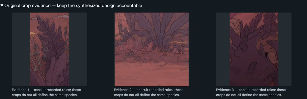 sam6ck's tweet photo. #ComfyUI's #trellis2  template looks promissing . Ask #Astra to extract general design from concept arts and post process the return model (retopo and optimize) . Red Fronds, bulb-bud stalk plant and mushroom for exmaple https://t.co/v0IzONfVUe