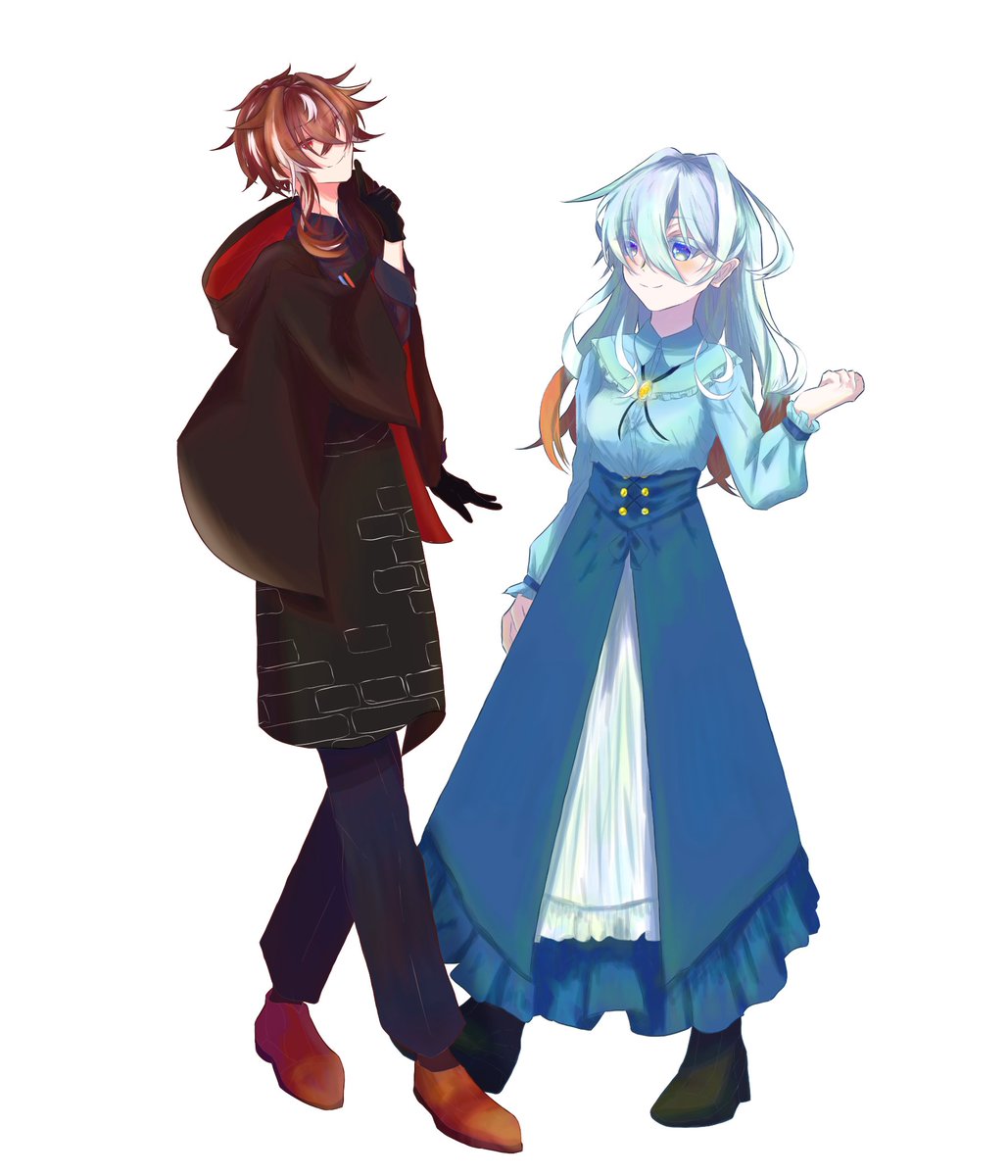 trpg20020713's tweet photo. 私服描いたZE！
ロナンに関しては前描いたやつはあまりにも柄が違うからリテイク!!!! https://t.co/dP4fgfb9Gh