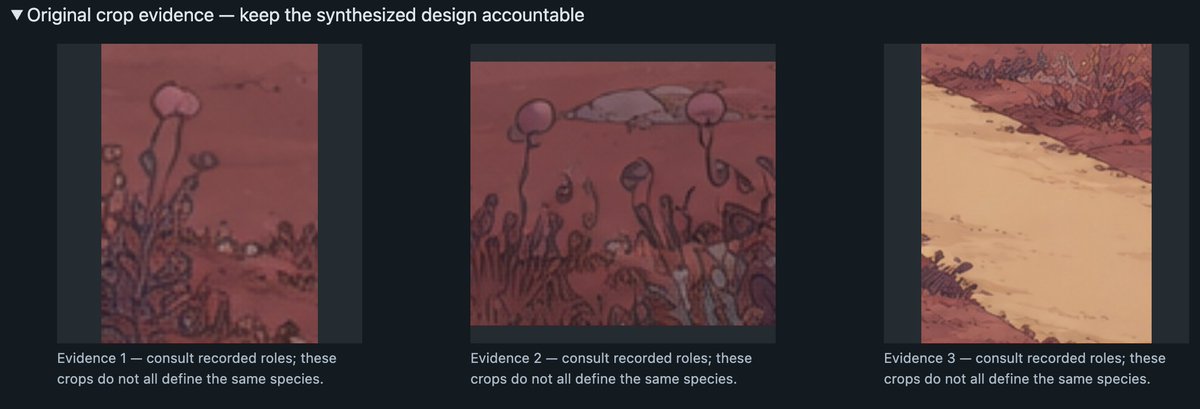 sam6ck's tweet photo. #ComfyUI's #trellis2  template looks promissing . Ask #Astra to extract general design from concept arts and post process the return model (retopo and optimize) . Red Fronds, bulb-bud stalk plant and mushroom for exmaple https://t.co/v0IzONfVUe