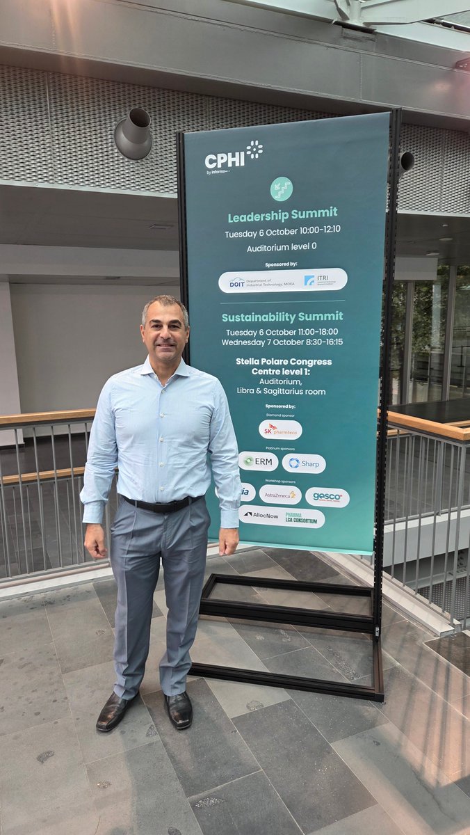 ELIXPolymers's tweet photo. Healthcare innovation and sustainability take center stage at CPHI Europe!
Our colleague Luca Chiochia is attending today's CPHI Sustainability Summit in Milan. Reach out to connect and discover how bio-waste feedstocks can produce biocompatible ABS for medical devices! 🤝💡 https://t.co/oKEhomdrSJ