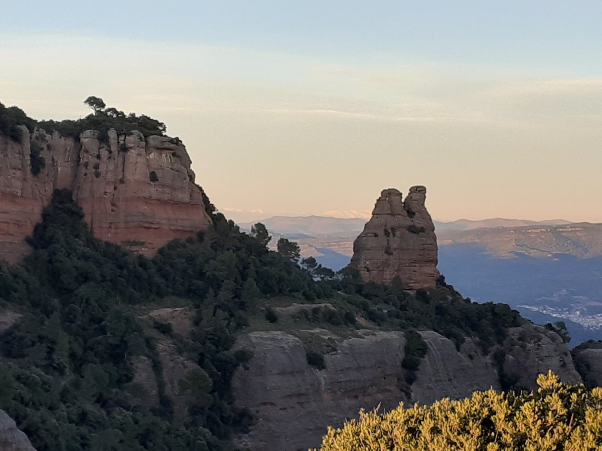 xarxadeparcs's tweet photo. 🪨 Cingles, agulles, canals, avencs i la inconfusible silueta de la Mola expliquen milions d'anys d'història geològica al #ParcSantLlorenç
🌍En el #DiaInternacionalGeodiversitat, celebrem aquest paisatge únic de conglomerats, integrat en el @Geoparc https://t.co/JIKROGGxly