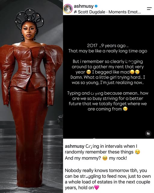 yabaleftonline's tweet photo. "You can be struggl!ng to feed now, just to own a whole load of estate in the next couple years. Hold on" – Content creator, Ashmusy admonishes as she reminisces on days she begged to pay rent https://t.co/fPe6JYn1y5
