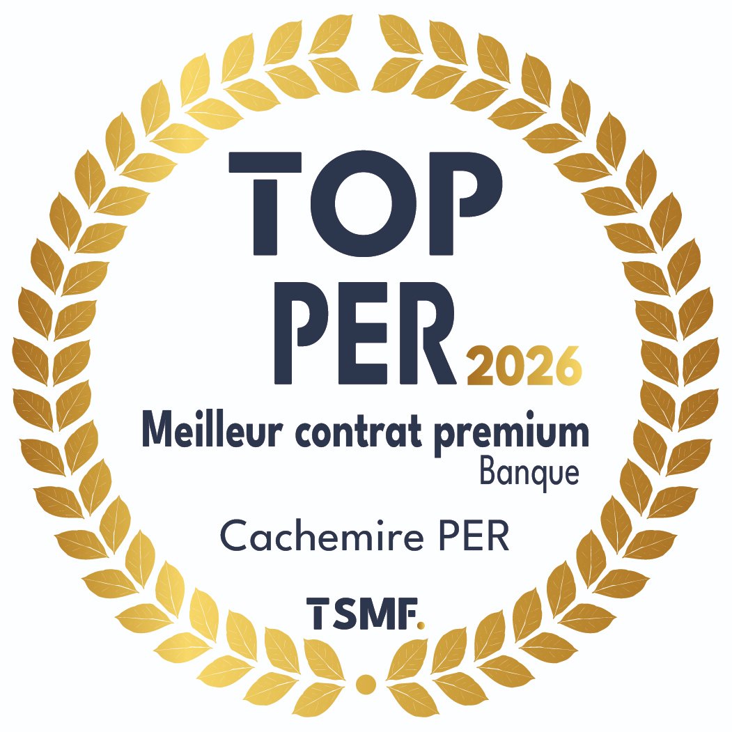 TopTSMF's tweet photo. 🏆 Le TOP d'Or #PER2026 Meilleur contrat premium - catégorie Banque - est décerné à Cachemire PER de @CNP_Assurances 👉 @toutsur #TopTSMF #placement #epargne https://t.co/iKS36BAJuy