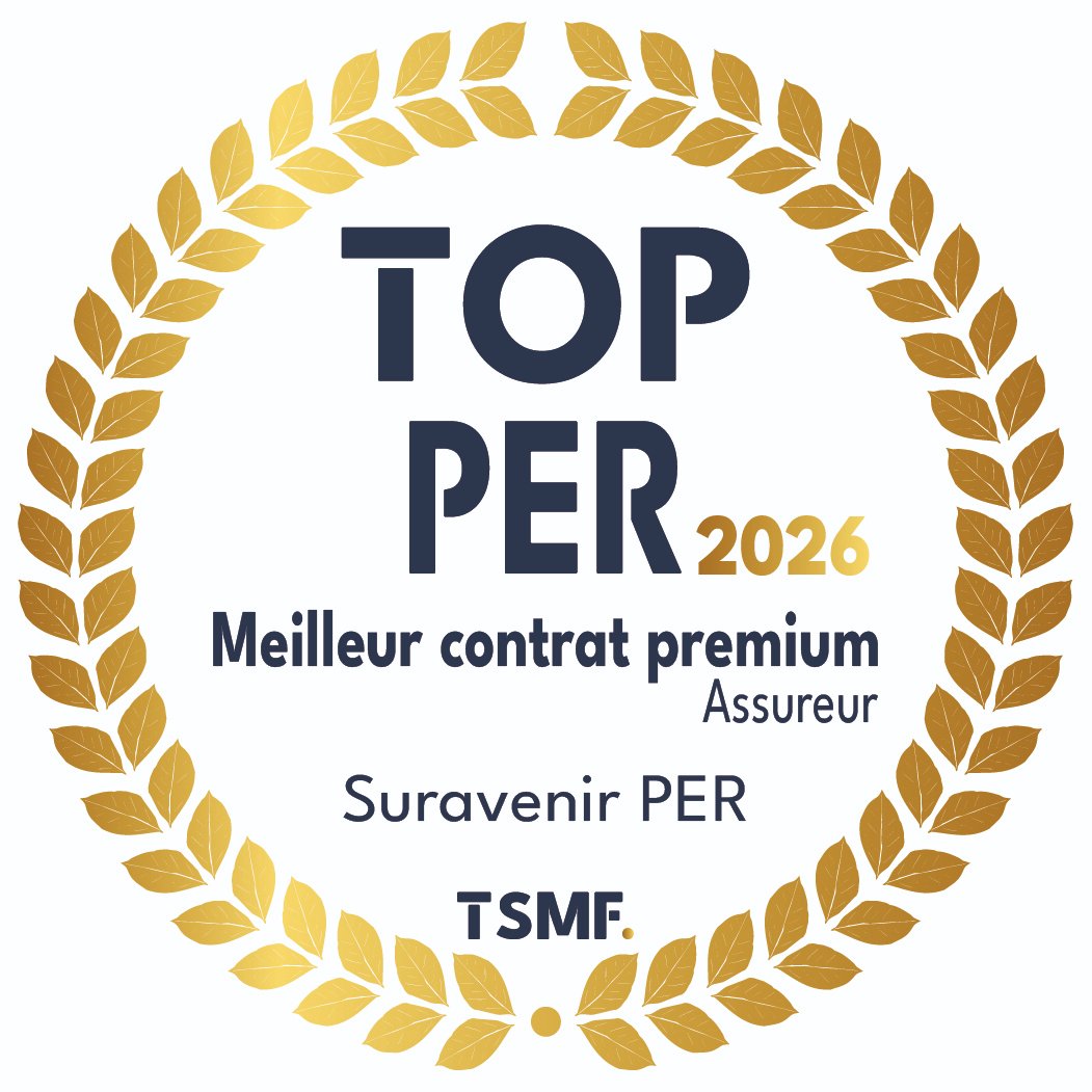 TopTSMF's tweet photo. 🏆 Le TOP d'Or #PER2026 Meilleur contrat premium - catégorie Assureur - est décerné à Suravenir PER de @suravenirASSUR 👉 @toutsur #TopTSMF #placement #epargne https://t.co/r6xGwjG8GW