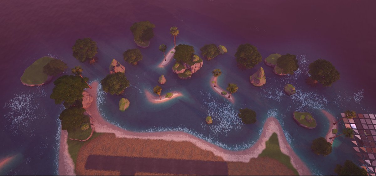 bluemanprojects's tweet photo. This is going to be Sandy Suburbs, a quiet town based in the tropical section of the island. This is maybe one of my favorite environmental designs so far!!

#uefn #madeinfortnite #fortography #fortnite https://t.co/zuBMUpGGLd
