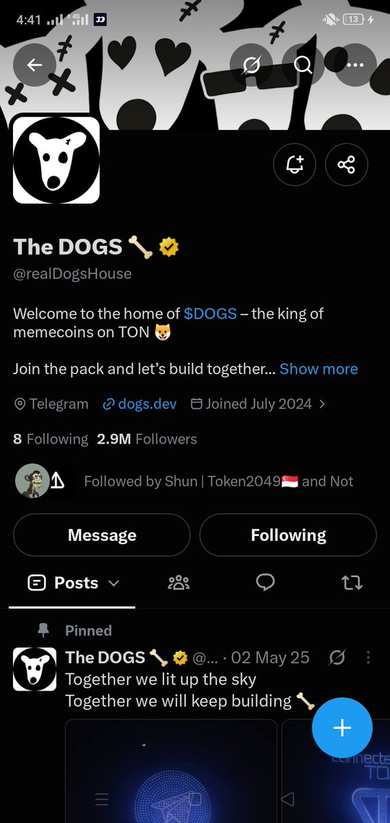 kasmiiiiiii's tweet photo. If you missed notcoin and dogs don't miss this wag airdrop

Join: https://t.co/2uBJzekGTV

#notcoin #dogs #wag #waghouse #ton #gram https://t.co/ssiWtb42u2