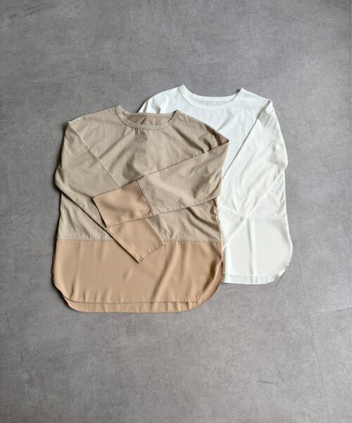 ggojena's tweet photo. ZOZOTOWN

【裾袖トロミ切替カットソー】

一枚でレイヤード風の着こなしが完成し、こなれた印象に✨

ニットとのレイヤードの相性も抜群なので長い間お召し頂けます◎

https://t.co/jM1AJFu2sw https://t.co/V16cMSKeG7