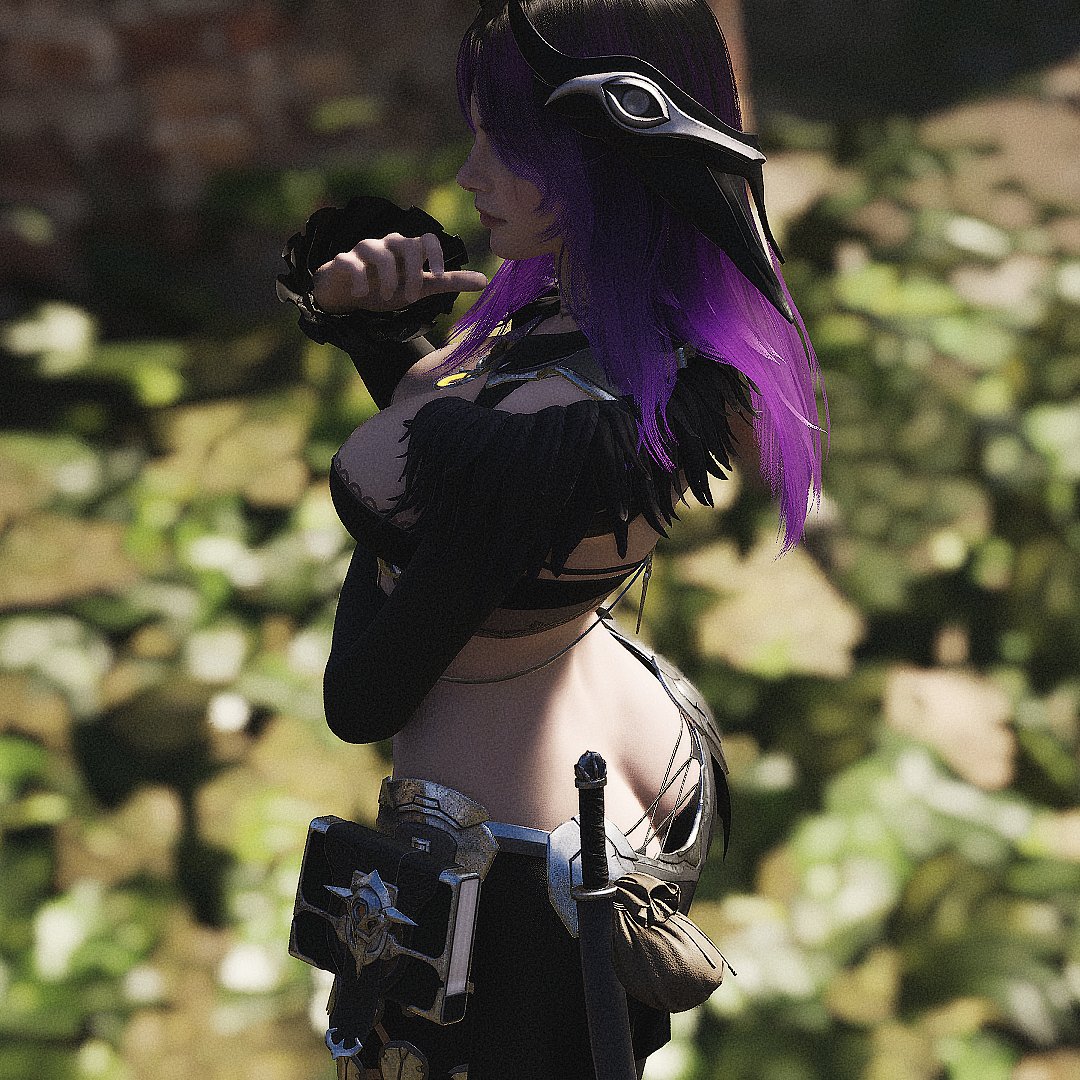 NightNcir's tweet photo. Enjoy the view while it lasts, reader.

Raven has yet to notice that you're checking out her cleavage and butt crack from the side as she focuses on studying the environment around her for the mission.

"There's no enemy in sight. Was intel wrong?"

#OpenRP | #LewdRP | #MVRP https://t.co/f4scexBiff