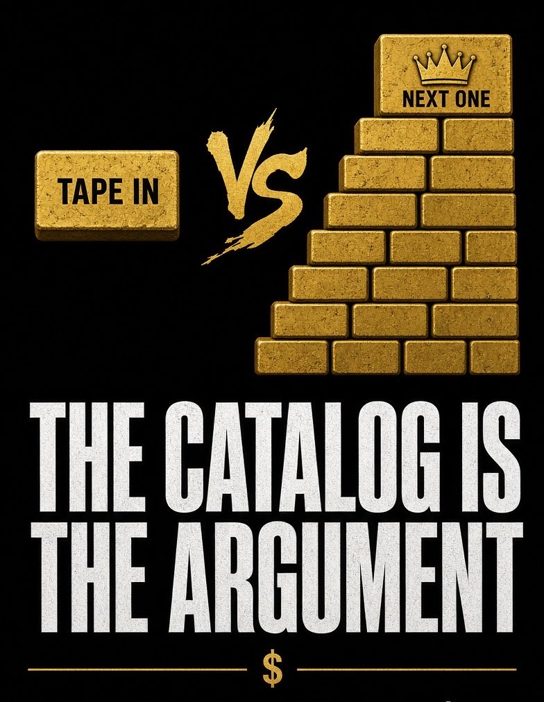 david_on_chain0's tweet photo. The catalog is the argument. @vintagesnappin dropped the tape, turned around, and started the next one. 

No victory lap. No waiting to see who posts it. Wall of Fame set the standard. 

The follow-up has to clear it. That is how a name gets heavy.

 $VS is just the ticker on the same bet: early, attached to the work, still outside the noise. 

Catch it while the wall is still being built. 🆚🖤