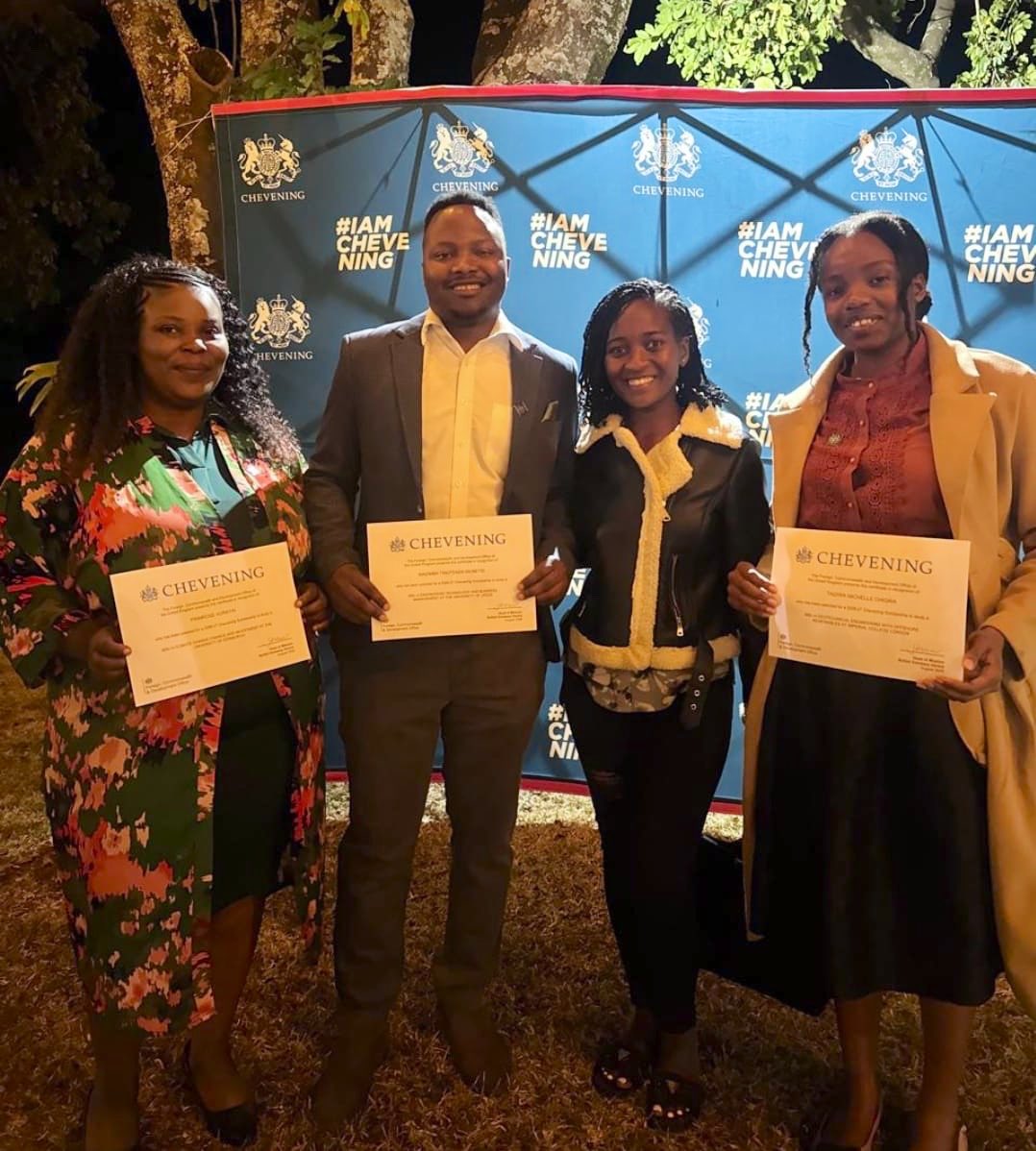 UKinZimbabwe's tweet photo. ⏰ Chevening Scholarship applications close soon!

Zimbabwe's 2026-27 Chevening scholars have a message for those submitting their applications:
 
"You've done your best. Now trust the process and believe in yourself. Good luck to everyone applying." 

#ChooseChevening #Chevening https://t.co/Ct687eKmzt