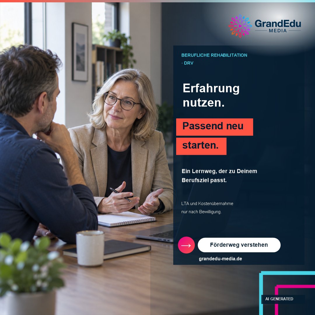 DrPeterSchlecht's tweet photo. Werbung: Berufliche Reha mit DRV: Bildungsziel klären und passende Kursunterlagen vorbereiten. Zuständigkeit, LTA und Kostenübernahme werden individuell geprüft. Erst nach Bewilligung starten. https://t.co/Oq6P72QDAU #Reha https://t.co/WZKhH6B1Vf