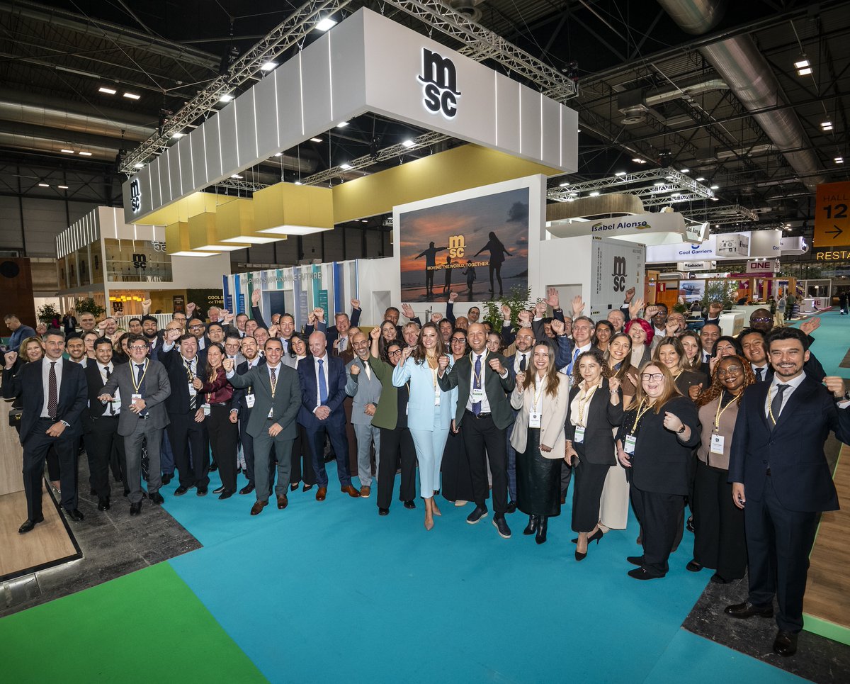 MSCCargo's tweet photo. 100+ MSC experts. 30+ countries. One team in Madrid 🍎 🌍

Fruit Attraction 2026 is underway, and we're looking forward to conversations with customers, partners and friends from across the fresh produce industry.

Come and meet us at Hall 4, Stand 4C17 to talk about your fresh produce transport needs and how MSC can support your business.

📸 Follow MSC Cargo on Instagram for live updates from Madrid throughout the event.

Learn more → https://t.co/B7SiQxgYB8

#msccargo #fruit #FruitAttraction2026