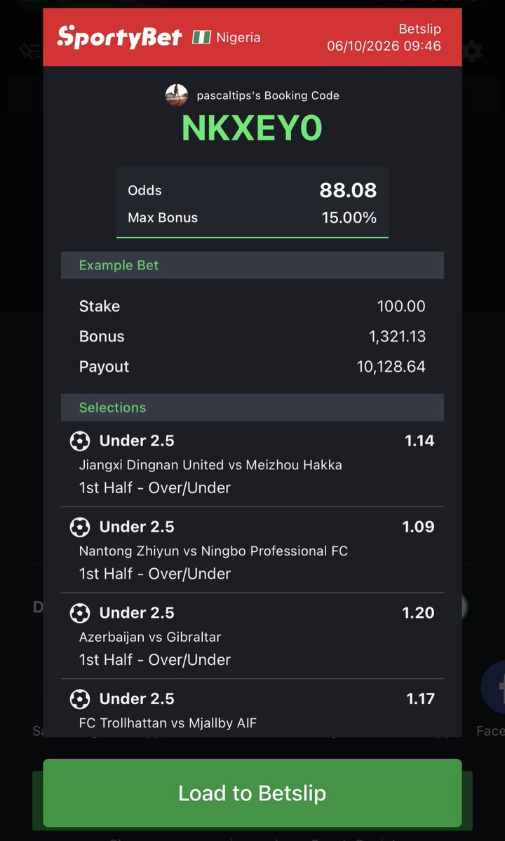Itzpascal8's tweet photo. INVEST ON IT…!⚽️⚽️🔥🔥
YOU CAN FLEX IF POSSIBLE 💹💹
STAKE RESPONSIBLY🔞
REPOST, LIKE &amp; REPOST📌 https://t.co/9Uh2vKqZcO