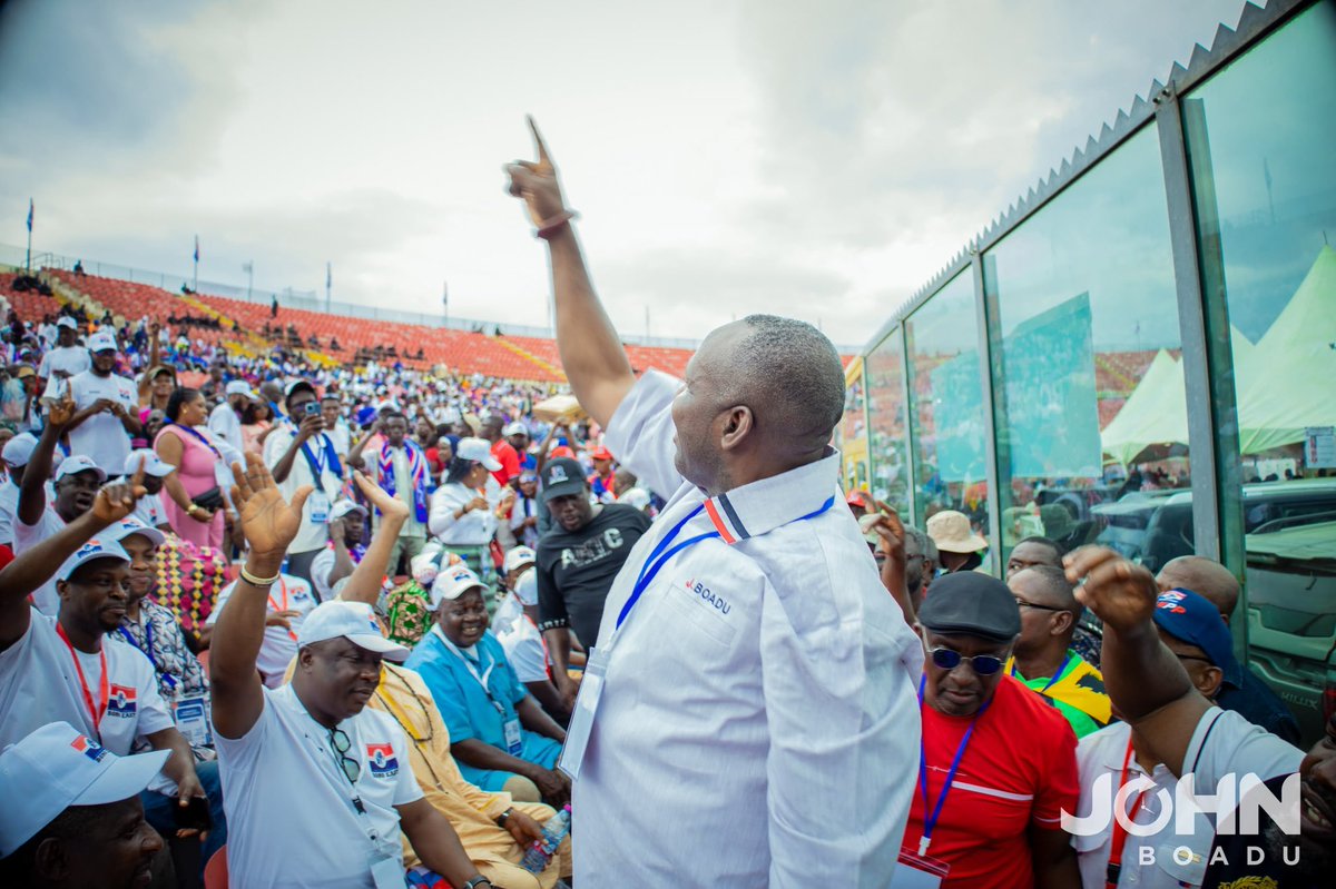 jnboaduofficial's tweet photo. The campaign is over. Now, the real work begins.
Together, we shall build a stronger, more united and victorious NPP.
Thank you, NPP delegates. Thank you for believing in John Boadu.
#BringingBackTheWinningWays
#NationalChairman
#JohnBoadu https://t.co/7CZjQaFhLN