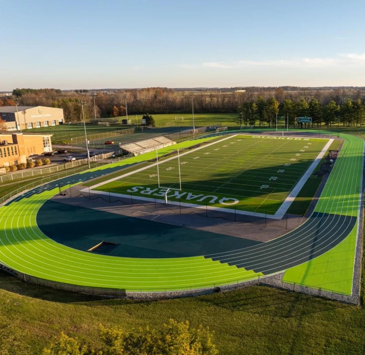 CoachKBurke3's tweet photo. Last night at practice, two thoughts kept running through my head.  First, we have great young men in our program.  Second, there is no place I’d rather be than Williams Stadium.  I love our players.  I love Wilmington college.  Living the dream every single day.

@DubC_Football https://t.co/xEOOcSXUVl