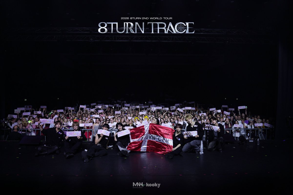 kooky__official's tweet photo. 2026 8TURN 2ND WORLD TOUR [8TURN TRACE] IN EUROPE — COPENHAGEN

THANK YOU, COPENHAGEN! ❤️‍🔥
What an incredible way to close out [8TURN TRACE] IN EUROPE!

Thank you to every TURNING who made this European tour unforgettable. 💫
The TRACE doesn’t end here — see you on the US TOUR! 🇺🇸🔥

#8TURN #에잇턴 #8TURNTRACE 
#8TURN2026EuropeTour #8TURNxKooky