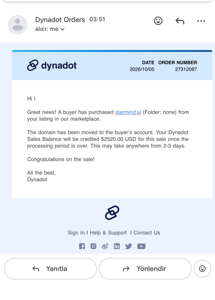 CryptoRGN's tweet photo. Sold 😁 @DomainGang https://t.co/EmdhDC2HZS