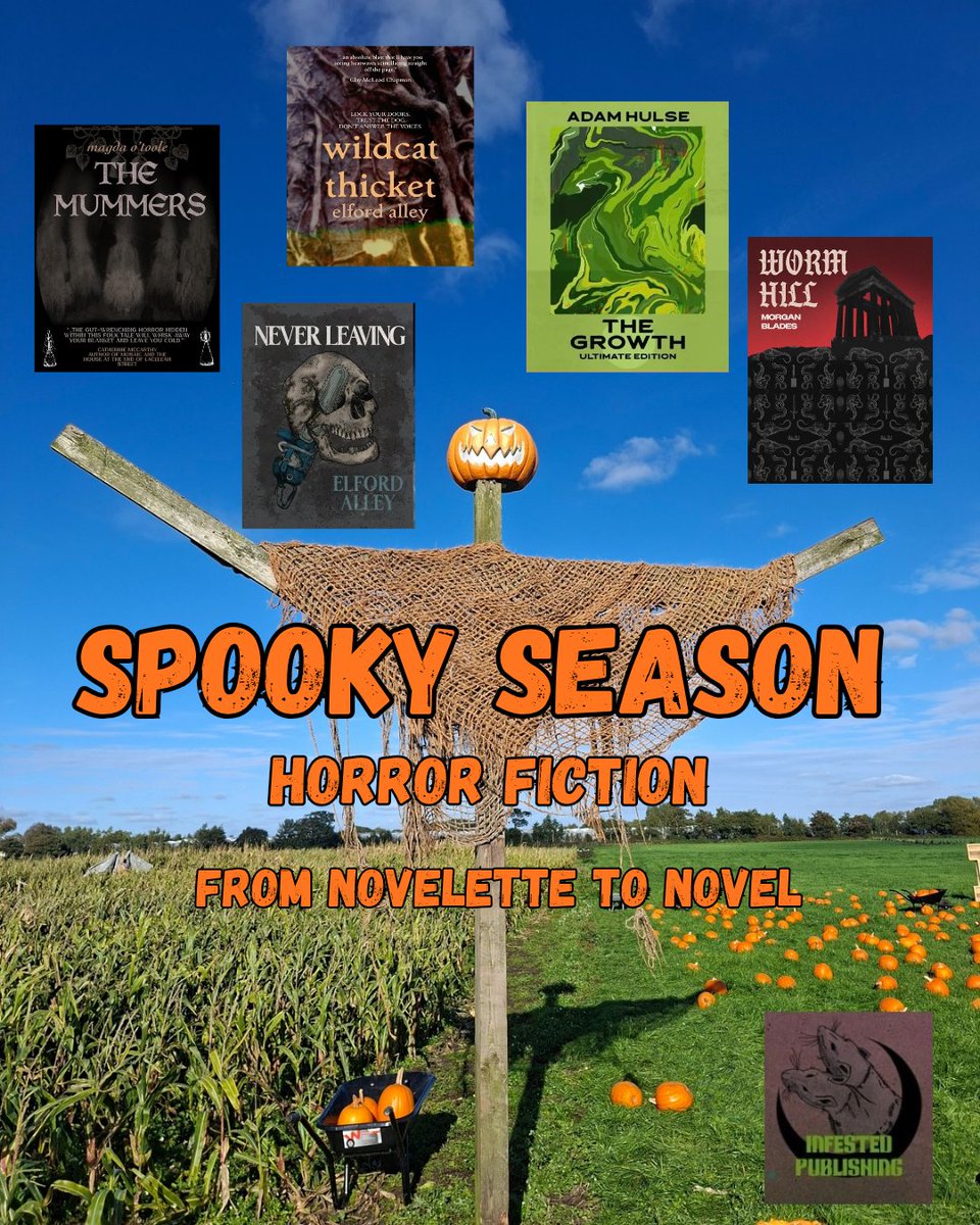 InfestedPub's tweet photo. Every subgenre of horror covered by Magda O'Toole, @ElfordAlley, @HulseAdam, and Morgan Blades 🐀🎃🐁 https://t.co/k1VwjRL5sH