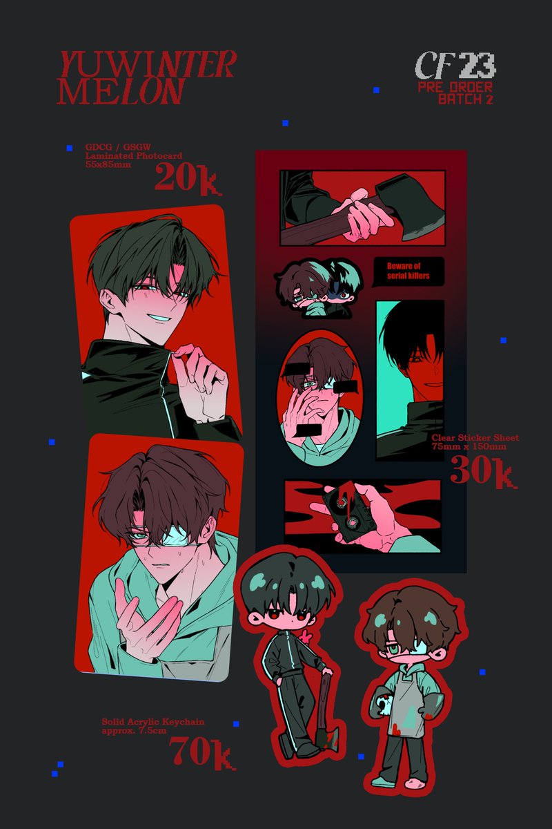 yuwintermelon's tweet photo. [RT💚]
Yuwintermelon #CF23 PO Batch 2

📅PO Period: Oct 6-9 or 50 orders
Min spend: 75k
🗃️OTS Pick Up Only 
📭 PH Mail Order
💌 GDCG / GSGW , Phainon (HSR) , HKV

I will be only accepting CASH PAYMENT onsite.

Form in replies!

[1/2] 
#comifuro23 https://t.co/hkou9QCVtO