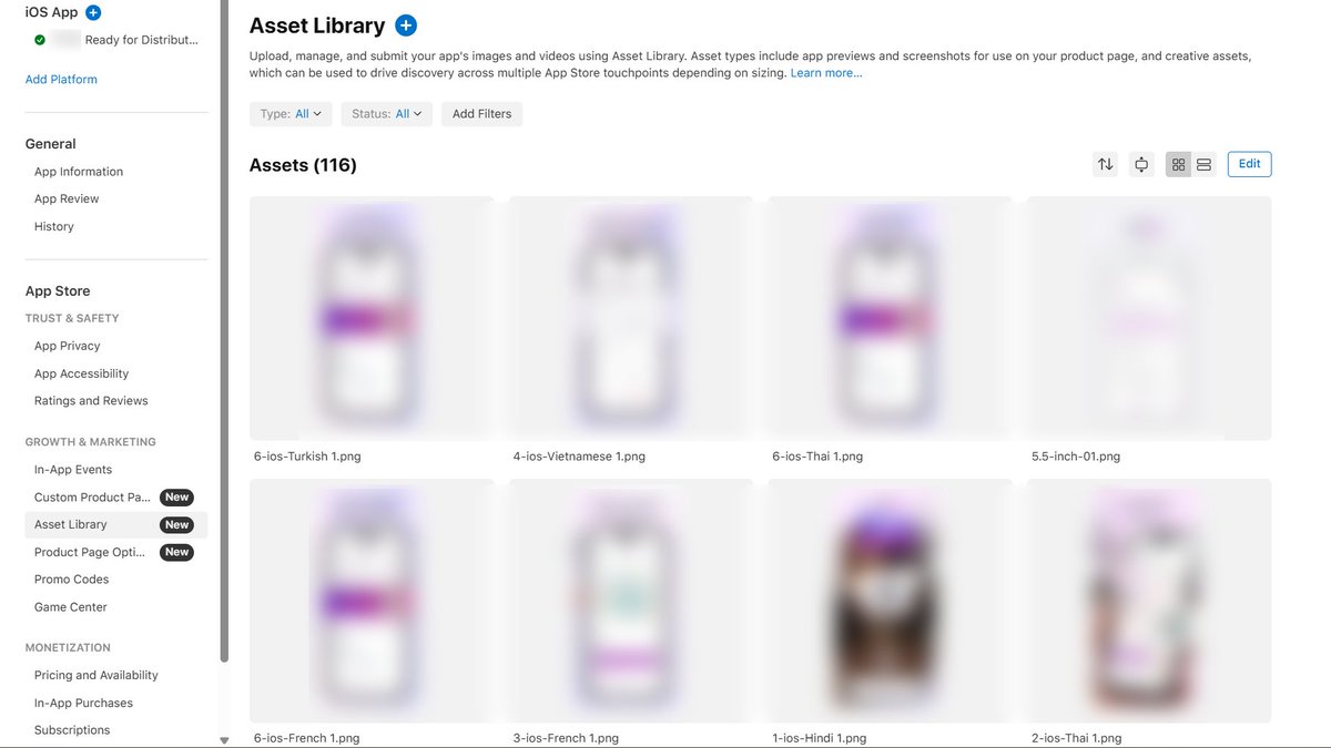 max_melnik22's tweet photo. 🚨 New App Store Connect assets are rolling out!

🆕 Headers for Product Pages &amp; Search Results
🎨 Headers for CPP and PPO
📱 Dedicated iPhone Duo screenshots &amp; previews
📚 Asset Library — upload assets in advance and reuse them

#ASO #Apple #AppStoreOptimization #App https://t.co/IkNaGY2l0n