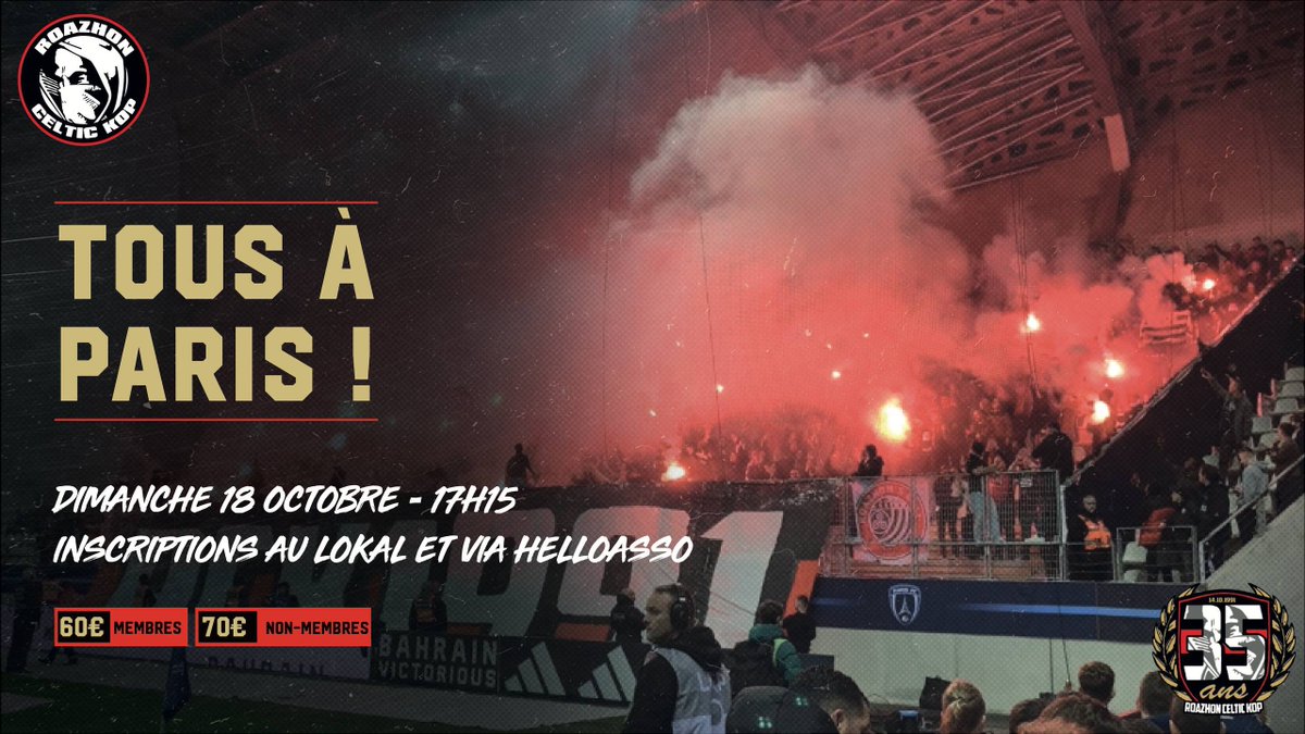 RCK1991's tweet photo. Réservations ouvertes pour le déplacement au Paris FC : https://t.co/enx0wQbKcr https://t.co/XxRHxB3w6X