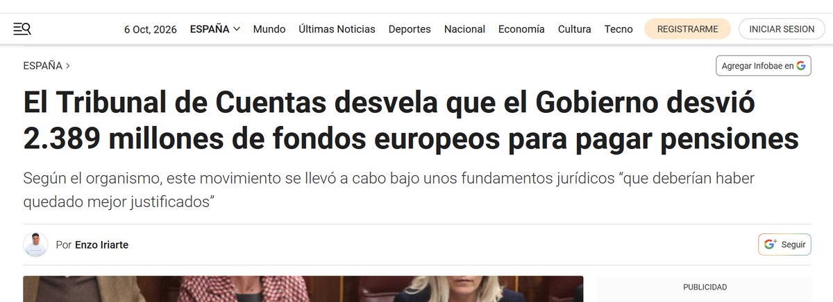 HombreLIB's tweet photo. @Yolanda23604619 @PiedrafitaMario Mira si no lo quieres ver alla tu, la SS tiene un agujero enorme, se desvian fondos e impuestos para pagar las pensiones, es el 50% del presupuesto nacional y va a mas. Y mas impuestos a las empresas hace que se creen menos empresas y menos ingreso por la curva de laffer. https://t.co/nVi1yT8GFl