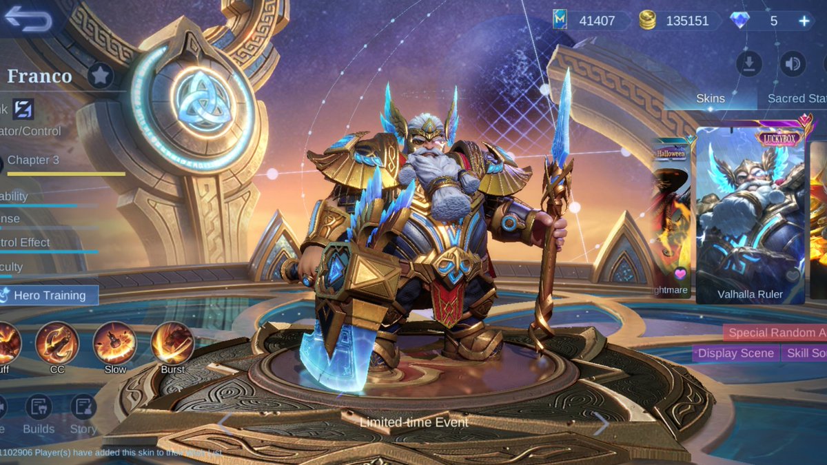 PIXIEGAMEMLBB's tweet photo. Aspirant 5.0 — 5 Luckybox Skins Confirmed

5 Luckybox skins have been confirmed to be included in the Aspirant 5.0 Prize Pool:

Fanny — Skylark
Chang’e — Lunar Magic
Alucard — Child of the Fall
Karrie — Hawkwatch
Franco — Valhalla Ruler

-

#mlbb #mobilelegends https://t.co/FqnSBYGBSz