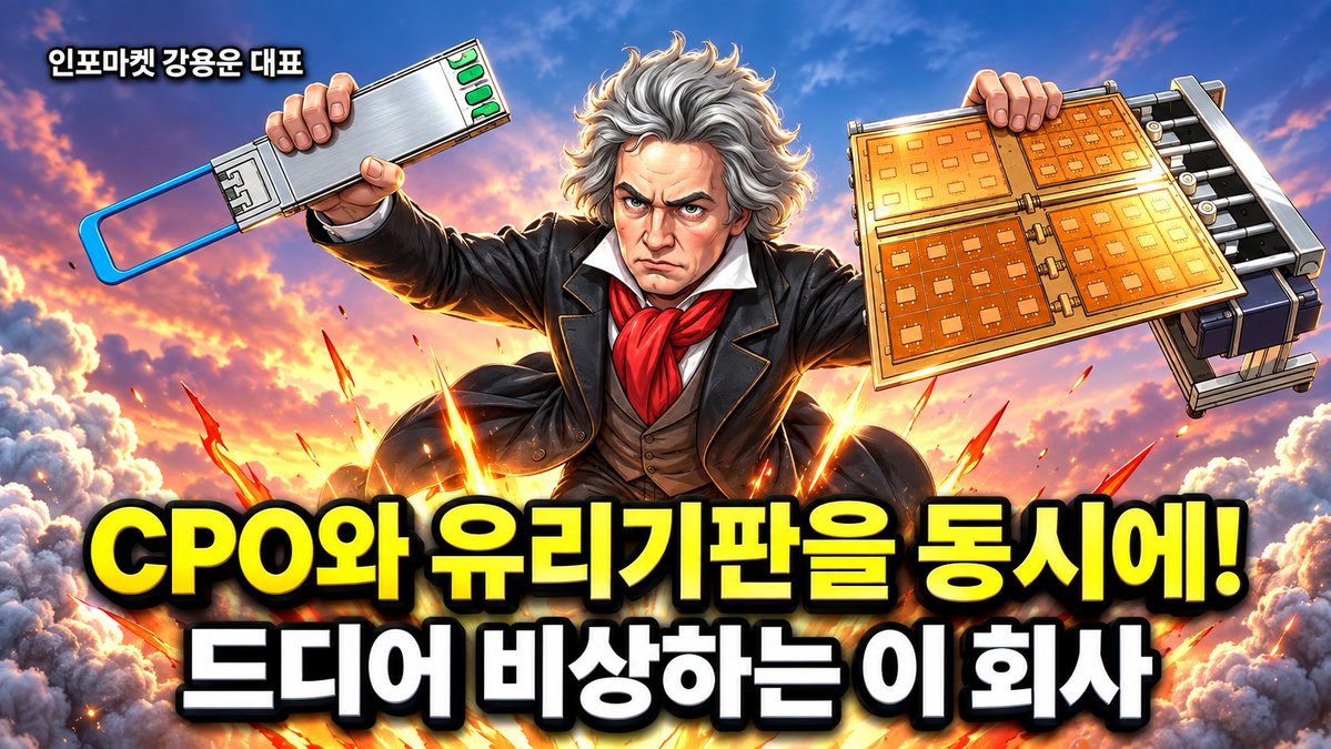 yongwoonkang's tweet photo. CPO and Glass Substrates at the Same Time! This Company Is Finally Taking Off – Infomarket CEO Kang Yong-woon
https://t.co/pru0CxErYK

#CPO #CoPackagedOptics #GlassSubstrates #infomarket #YongwoonKang https://t.co/LqFvF7ZmIn