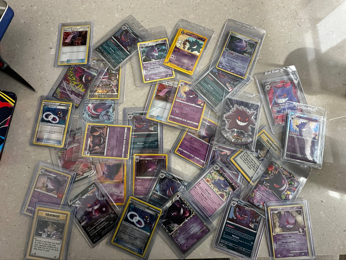 itsrohaanzuberi's tweet photo. @tafokints Would u be open to selling some of them? I am working on a gengar master set right now and finding some cards are so tough. https://t.co/Qr4fuqVQGG