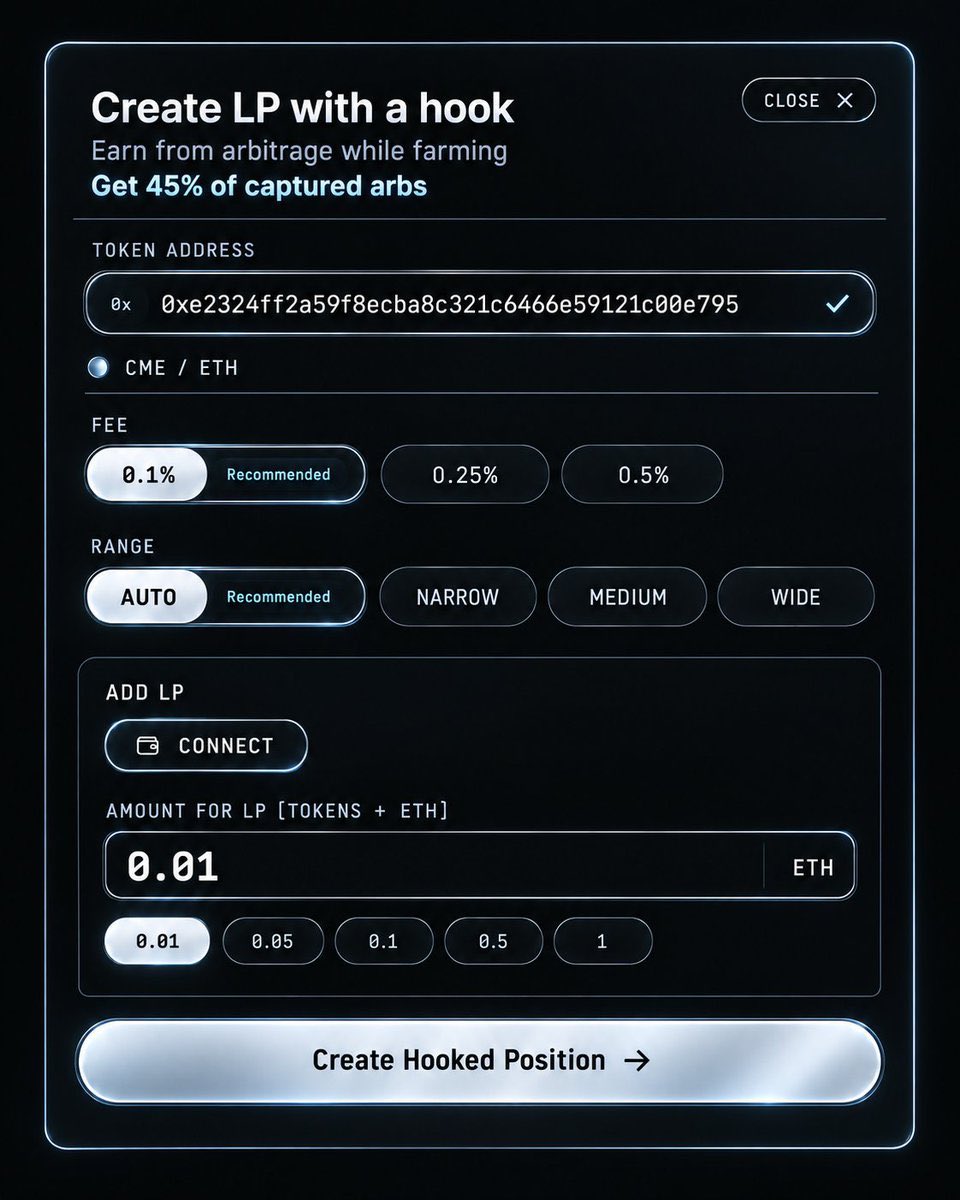 MJibran86_eth's tweet photo. What The Hook is rewriting how value flows in DeFi @whatthehookv4 
Arbitrage always happens. External MEV bots have extracted over one point seven nine billion dollars in measured cross pool profits since twenty twenty one. That number is only the floor.
What The Hook turns that leakage into retained value for the people who actually create it.
Live on Robinhood Chain since early August this is a native Uniswap v four hook. When a swap opens a price gap between connected pools the hook detects it captures the correction and settles everything inside the exact same transaction. No off chain bots. No private relays. Pure on chain atomic execution.
The split is clean.
On WTH pools the swapper keeps ten percent while the treasury takes ninety percent.
On integrating pools liquidity providers receive forty five percent the treasury forty percent referrals ten percent and the swapper five percent.
All of it comes only from realized positive profit after fees and costs. No profit means no payout.
Token projects simply create two or more v four pools with the WTH hook preset. Their LPs start earning an extra revenue layer on top of normal swap fees the moment price divergence appears. Traders get cashback. The protocol captures sustainable treasury flow.
Technically the system is elegant.
It uses Uniswap v four beforeSwap and afterSwap callbacks. Bounded approved routes only. Realized balances only. Same transaction settlement. It also reaches into v three pools and even propAMM venues for tokenized stocks quoted in USDG. Triangular routes are live. Three leg corrections expand the surface without opening endless search.
Core modules stay separated: approved pool list route checker executor and payout ledger. That design makes the code easier to reason about test and pause if needed.
Already past one hundred thirty thousand dollars distributed. Over five thousand ETH in arbitrage volume captured. Pipeline of new integrations growing. Interface improvements make hooking a token nearly one click. Expansion to Base Arc and more EVM chains is coming.
This is not another yield farm. This is value retention infrastructure.
Retention beats extraction.
LPs get paid more. Traders get rebates. Projects unlock a new revenue stream without changing their core token.
The market for atomic cross pool arb is massive and still mostly untapped. What The Hook is built exactly for that surface.
Check the live dashboard and docs at https://t.co/oa5oXvaXHz
Hook your token. Keep the value.
The future of DeFi rewards the builders and liquidity providers not just the searchers.
This is only the beginning. $WTH

@KeepitWynn @Crypto_DjFury31 @waqszzz