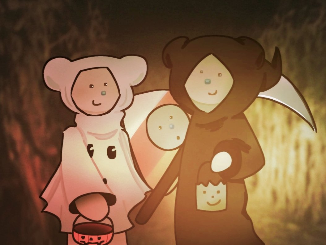 woes120034's tweet photo. #Bearalpha 
#BearRoblox 
#Halloween 
Look how cute they're https://t.co/82UYUQtljp