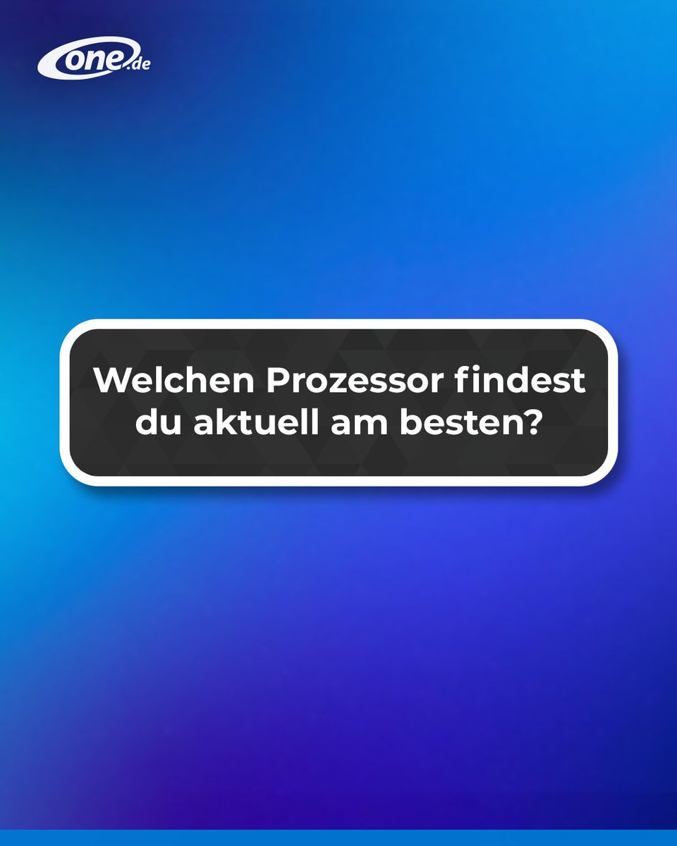 onecomputer's tweet photo. Welche CPU liefert für dich gerade die beste Performance in deinen Lieblingsgames? 
Schreib’s in die Kommentare! 👇
#germangamer https://t.co/ABsPNVHtoG