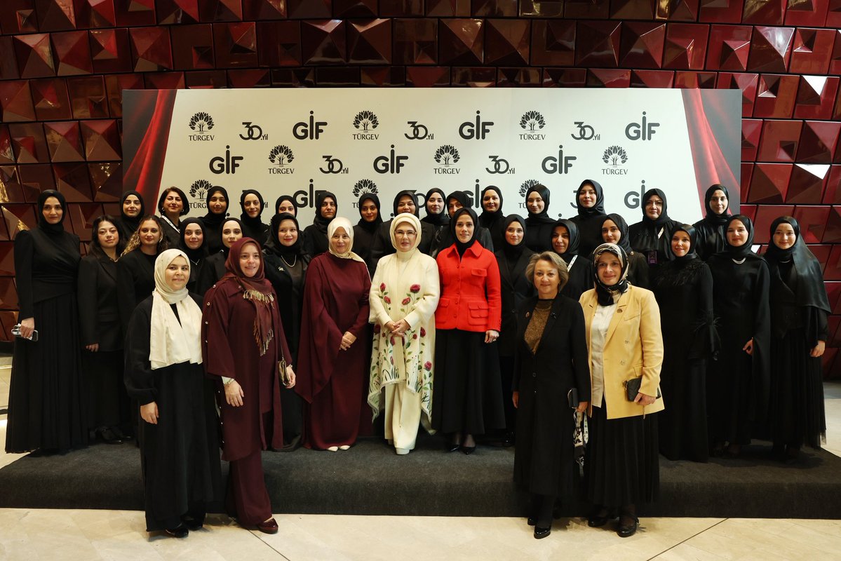 trpresidency's tweet photo. First Lady Erdoğan attends GİF’s 2027 season opening https://t.co/x4fCsRTkyl https://t.co/y5Eur1DTpR