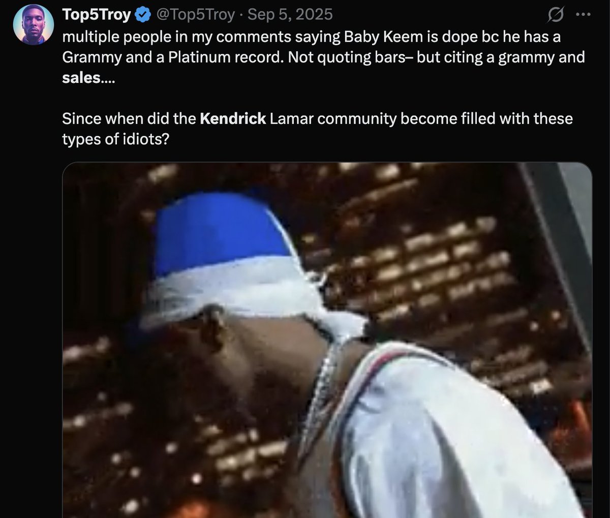 Top5Troy's tweet photo. im the LAST PERSON you should be saying this to https://t.co/N6xyjGhhZS