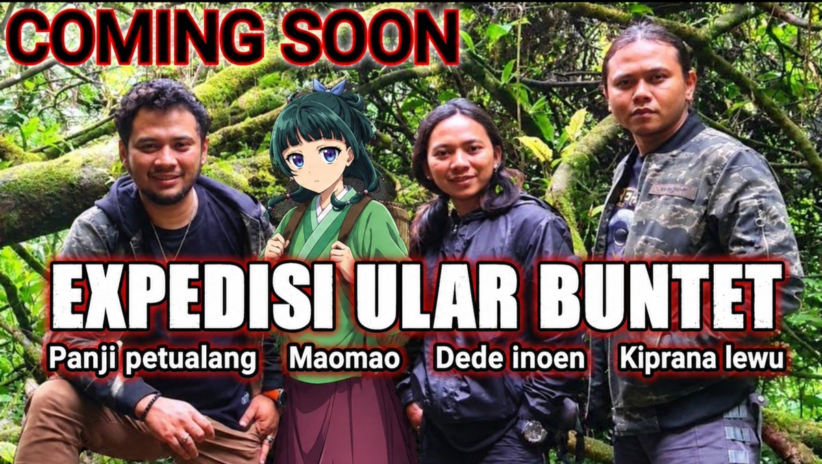 _furiren's tweet photo. Kalo dipikir Maomao cocok banget masuk circlenya Panji sama Dede Inoen. 

“Ayo bang kita cari uler.” https://t.co/0K0w24KOJp