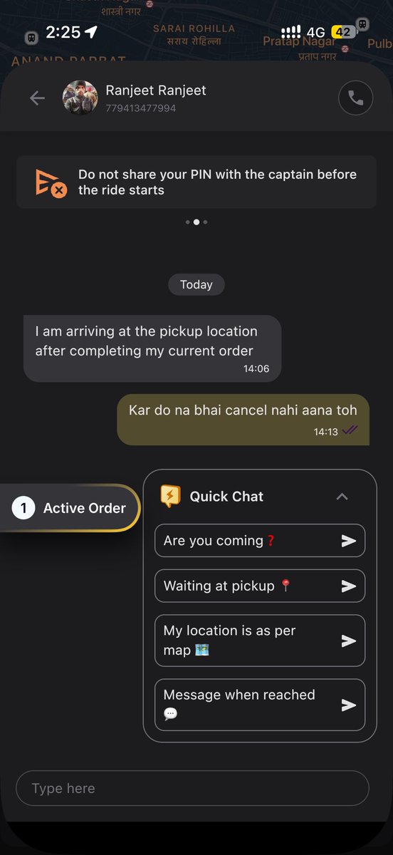 iAnilDua's tweet photo. Your driver denied to come for pickup, and not even canceling the ride, blocked my number I’m unable to contact him… and the worst rapido has no option to contact support ????
Worst app. Uninstalling right now. I’ll urge everyone to use uber and rapido is crap.

@rapidoapp_ https://t.co/APpiW0Fjtj
