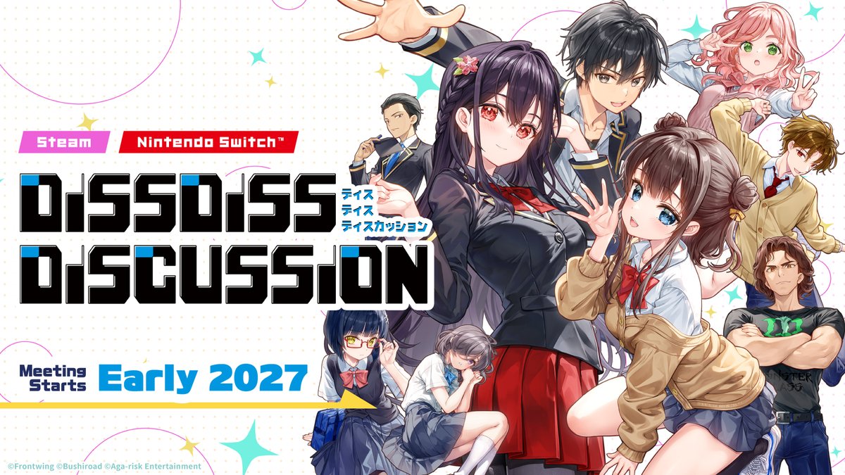 FrontwingInt's tweet photo. We're releasing a demo for Diss Diss Discussion today, which lets you experience excerpts from the beginning of the story.

Check it out on Steam and don't forget to wishlist the game! https://t.co/PBbTQV3k47