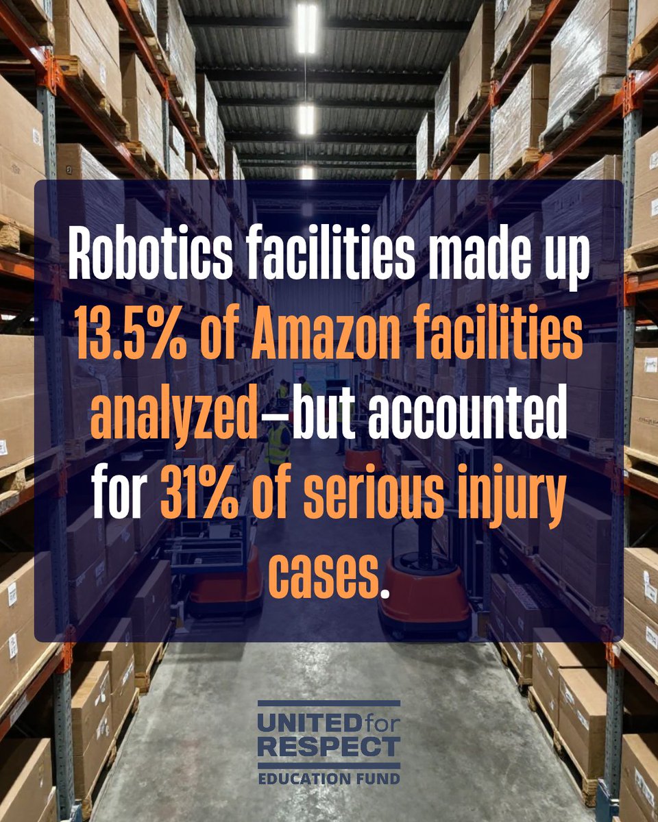forrespect's tweet photo. Recent findings bust the myth of safe automation at Amazon. Will you stand with workers during Amazon Prime Days in calling for a fair future and tech that works FOR associates, not against them? Sign the Tech for Respect Pledge!
https://t.co/J4psLjgrpN https://t.co/uwSrFh64ty