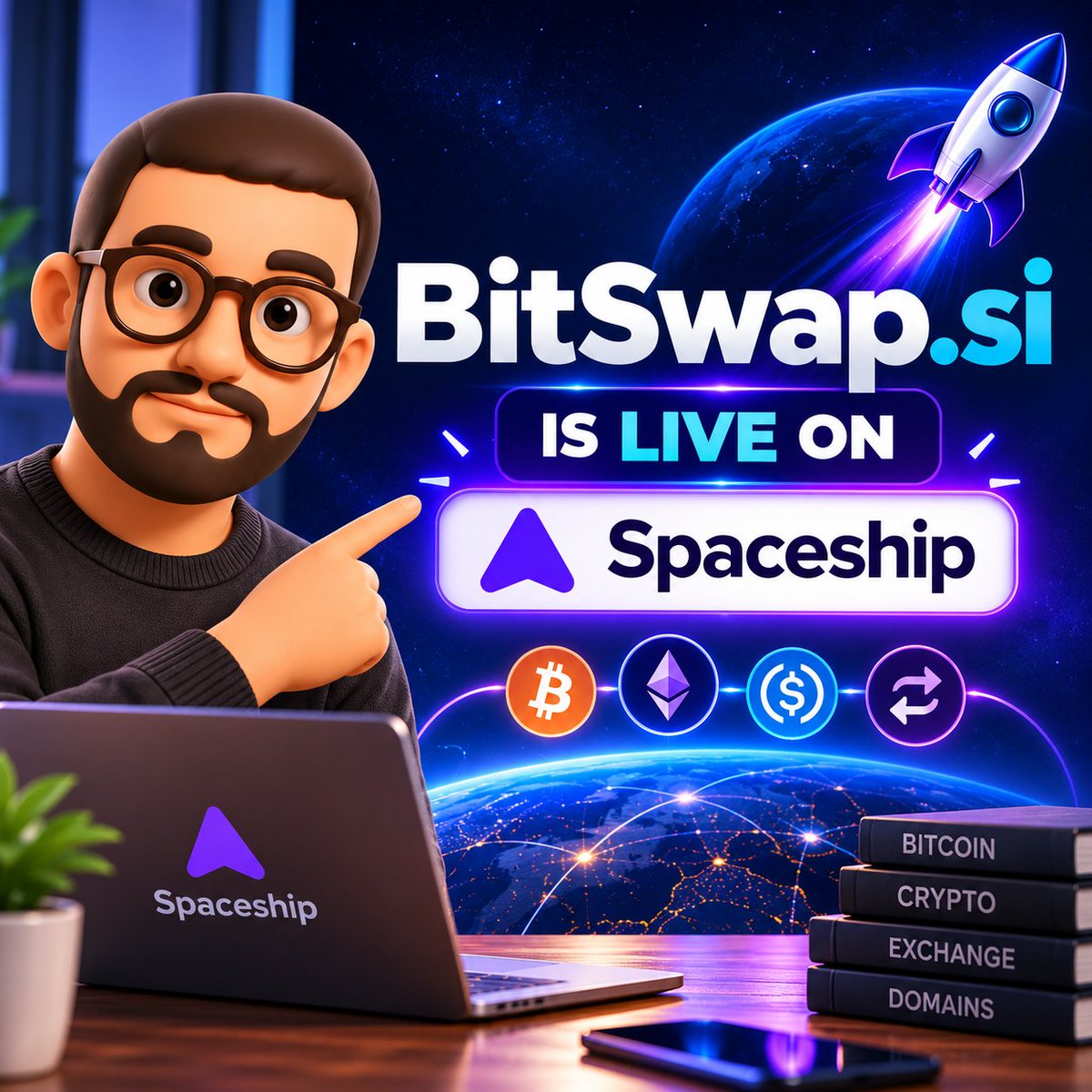 hello23rd's tweet photo. π https://t.co/fGjXQXpI03 is LIVE on Spaceship!
Short, memorable & built for crypto, Web3, exchanges, and digital assets.
#BitSwap #Crypto #Web3 #Blockchain #Domains #DomainInvesting #CryptoDomains #SiDomains #Spaceship #ForSale https://t.co/usVqedM5JU