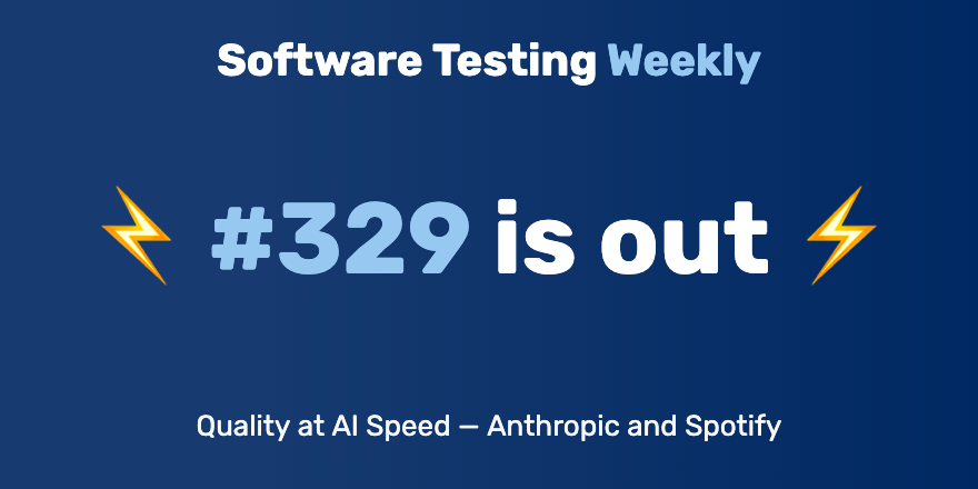 QANewsletter's tweet photo. Hey! 👋
⠀
The 329th issue is out!
https://t.co/zlgZQgnKFw
⠀
Congrats @jamesmarcusbach, @ailuj876, @michlbrmly, @gil_zilberfeld, @o_kwasniewski, @jarbon, @reallymello, @alexusadays and more!
⠀
#SoftwareTesting #QA https://t.co/PFnbloKGMq
