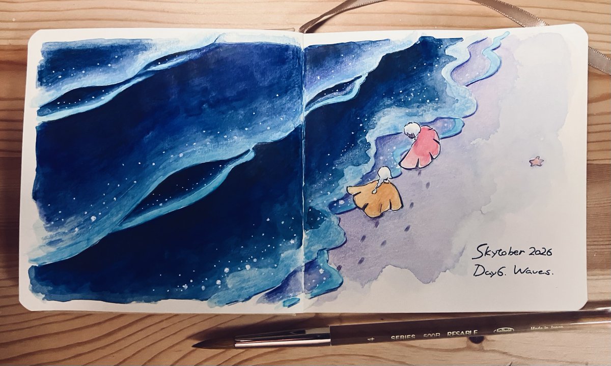 stella_astarte's tweet photo. Day 6. Waves｜#Skytober2026 https://t.co/NferU9vMxs