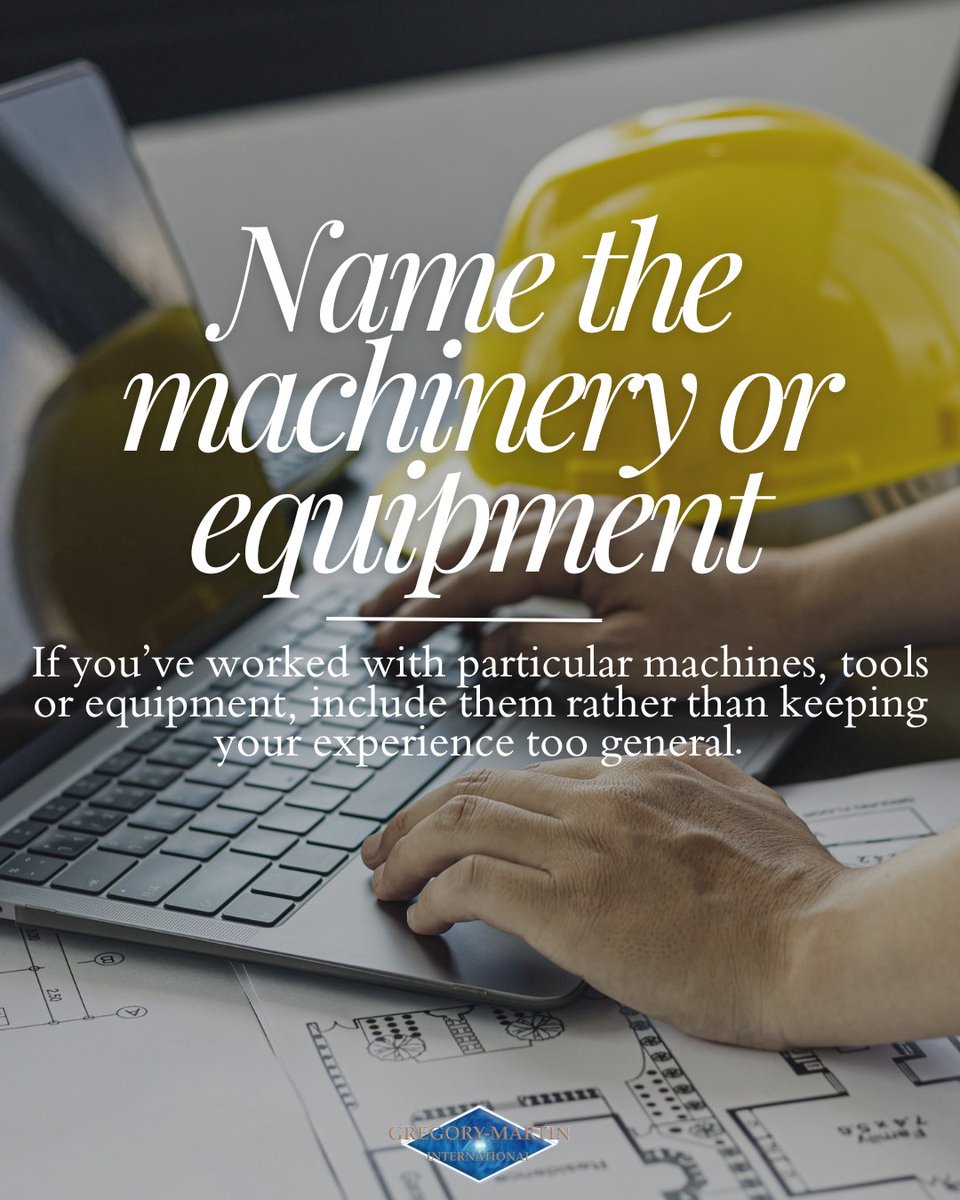 GregoryMartinIn's tweet photo. ⚙️ What makes technical experience stand out?

Mention the systems, machinery, processes and projects you’ve worked with, and back it up with results where you can.

Explore the latest opportunities 👇
https://t.co/Cs5uU6JrR6

#EngineeringJobs #CareerAdvice #TechnicalSkills https://t.co/RfV47I4yiB