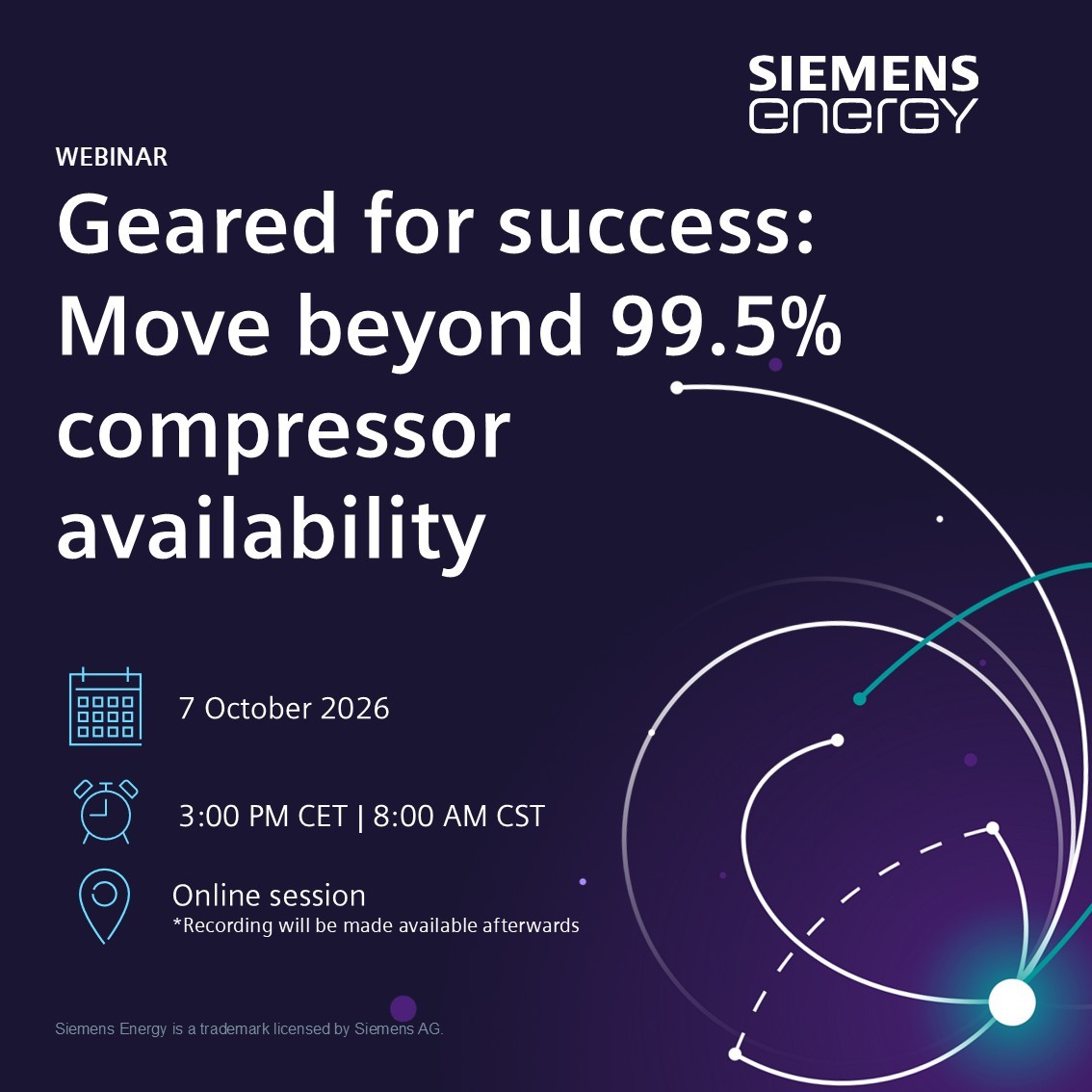 OnsiteRepairSE's tweet photo. 99.5% availability is not the finish line. It's the starting point for reliable operations. Join our #webinar to learn why. #compressor
📅 07 October 2026 | 3 PM CET / 8 AM CST
✅ Register now: https://t.co/WvCu4wVssN https://t.co/tUzWxRV24L