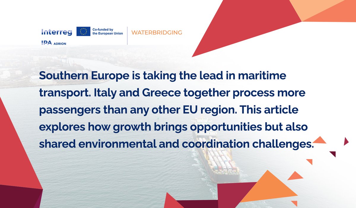 WaterBridging's tweet photo. Read full article:
https://t.co/KSbcnPgCz7
#Waterbridging #interreg #EUFunding #SustainableTransport #SmartMobility #SeamlessIntegration #EUGreenDeal #ZeroCarbonTransport https://t.co/cqhSWQmLva