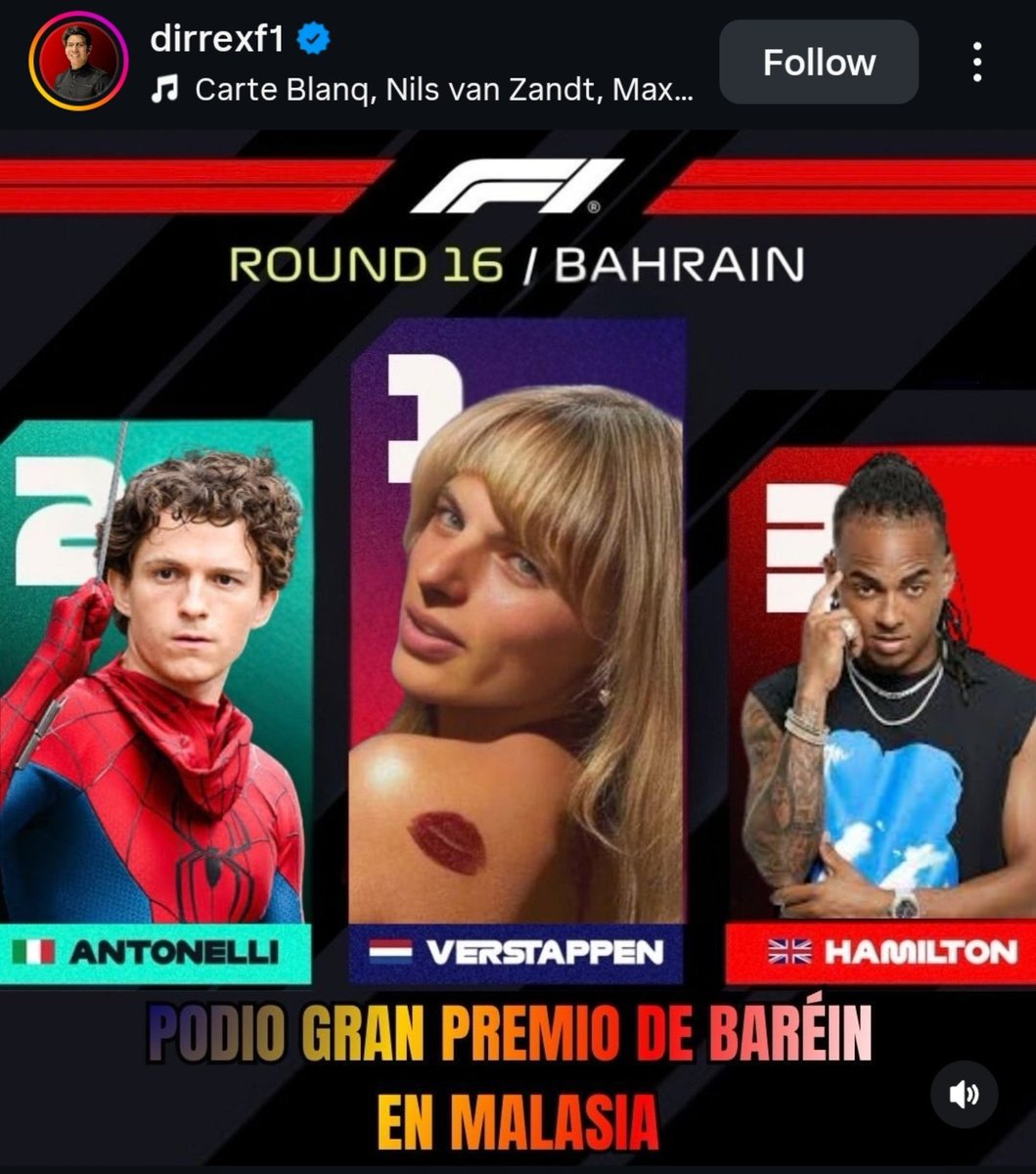 F1KimiAntonelli's tweet photo. Bahrain Grand Prix podium https://t.co/CXW5huJeOK