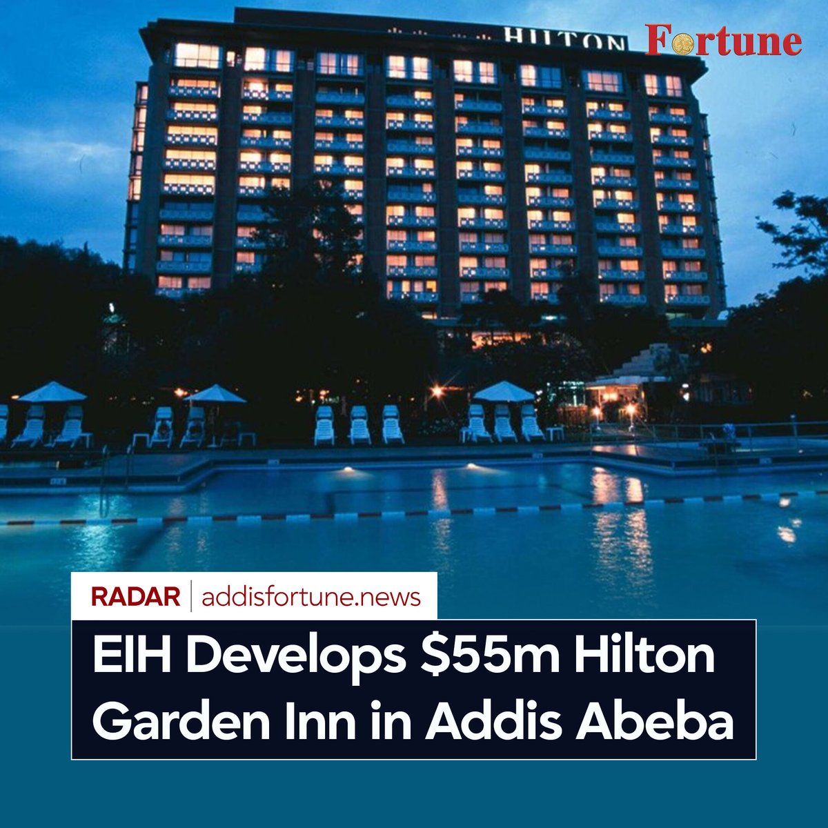 addis_fortune's tweet photo. Ethiopian Investment Holdings (EIH) is developing a 150-key Hilton Garden Inn and wellness facility within the existing Hilton Addis Ababa compound at an estimated cost of 55 million dollars. #Hilton #Ethiopia #EIH #Investment #COP32
Read more - https://t.co/IwXEGg6Pp7 https://t.co/F1LUU4fl0P